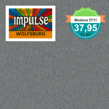 Vorwerk Teppichboden Modena 5T11 maus – hochwertiger Velours in mausgrauer Nuance, Meterware in 4 oder 5 m Breite